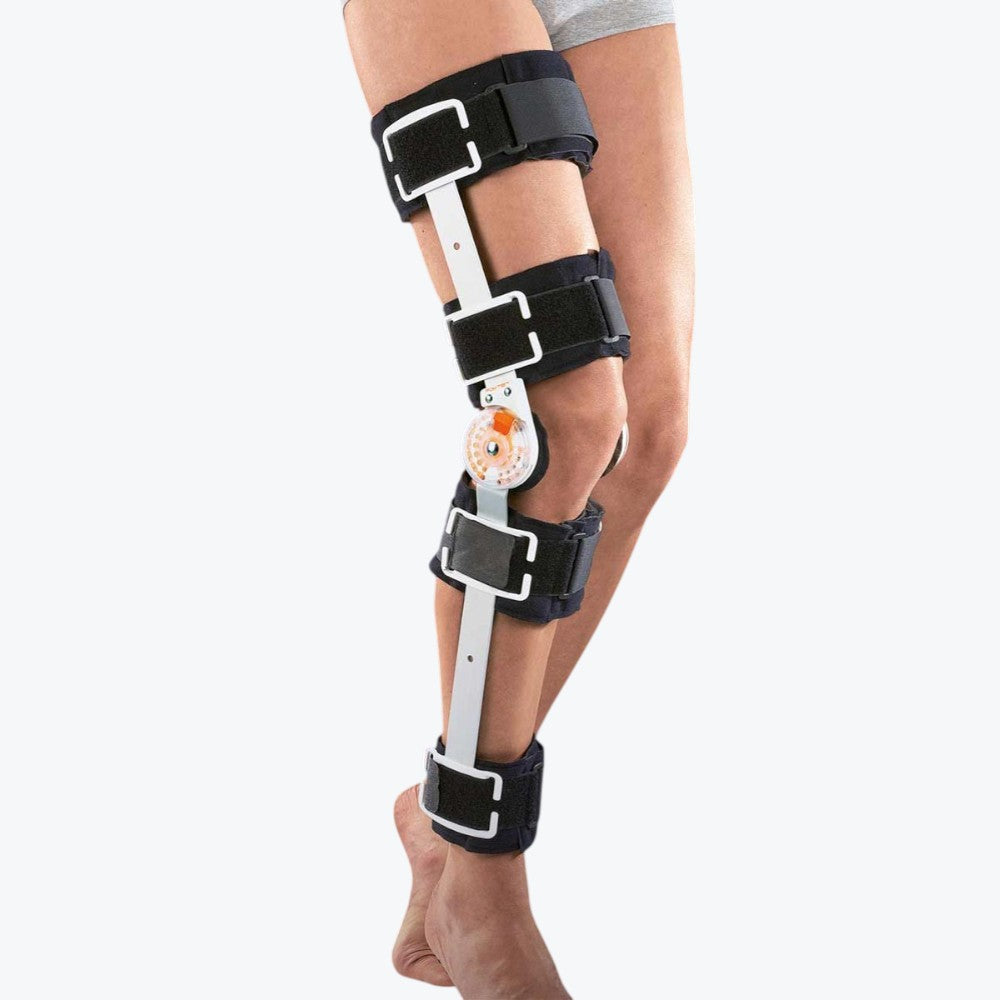 Tutore Ginocchio Articolato ROM – Immobilizzatore Ortopedico Regolabile Post-Operatorio