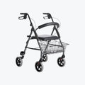 Rollator Pieghevole a 4 Ruote con Sedile e Cestino – Deambulatore con Freni