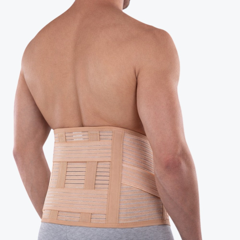 Corsetto Lombare Ortopedico Elastico con Stecche Flessibili – Fascia di Supporto Addominale e Lombare