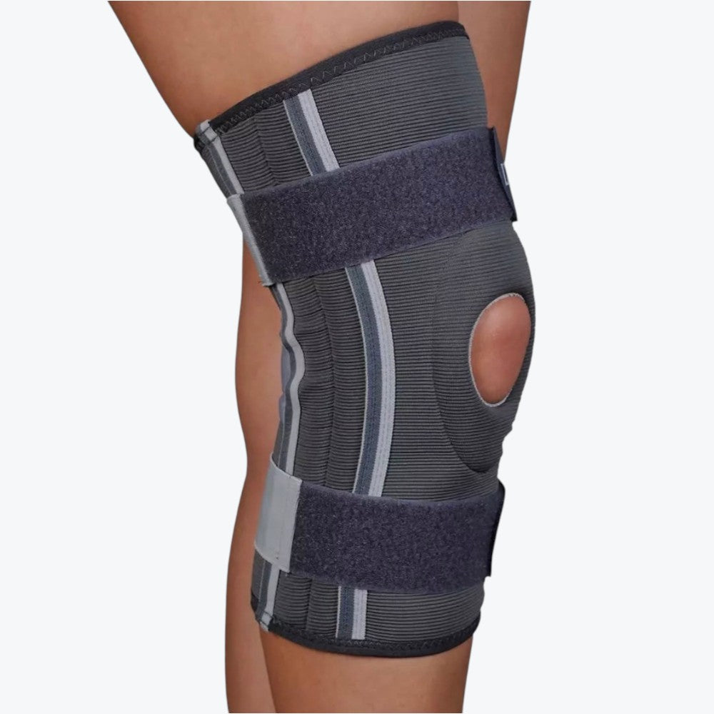 Ginocchiera Ortopedica Stabilizzante con Stecche Articolate – Supporto Legamenti e Rotula