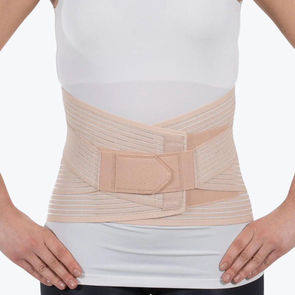 Corsetto Lombosacrale Ortopedico Alto con Tiranti – Bustino Lombare con Stecche di Supporto