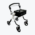 Rollator Pieghevole a 4 Ruote con Freni e Cestino – Deambulatore con Ruote